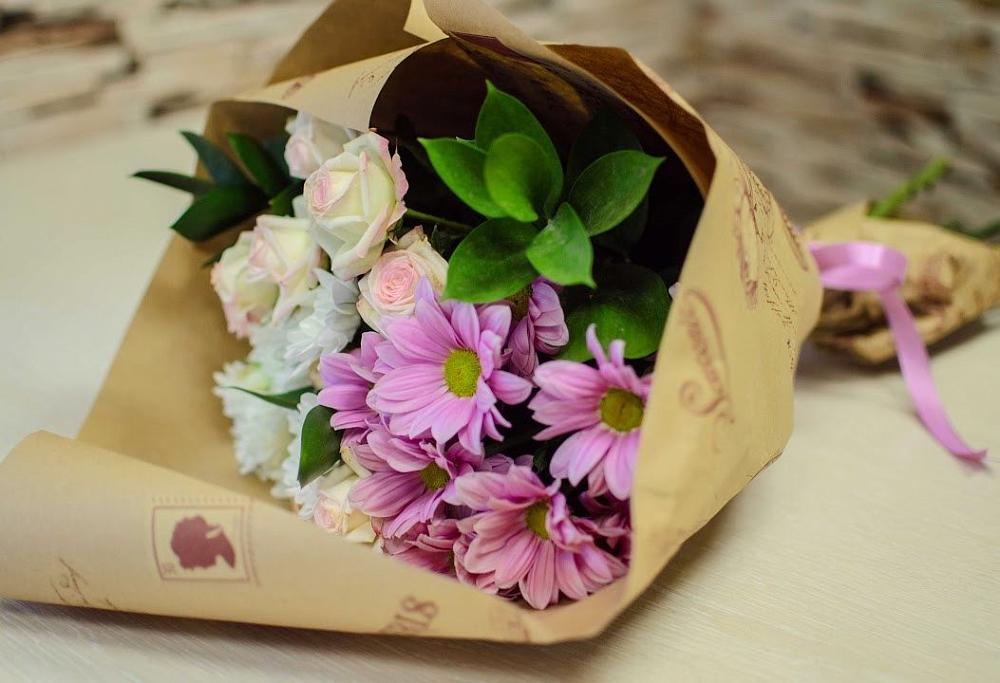 Букет цветов из: Розы и Хризантемы в Правокумском