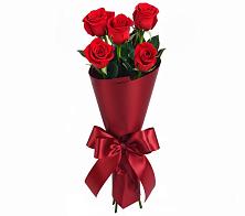 Букет 5 Красных роз Эдлесс Лав в Правокумском