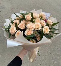 Букет Кремовые розы Латте в Правокумском
