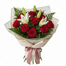Букет цветов из:  Лилии и Розы в Правокумском