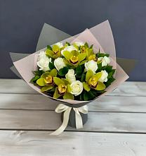 Букет цветов из:  Орхидеи и Розы в Правокумском