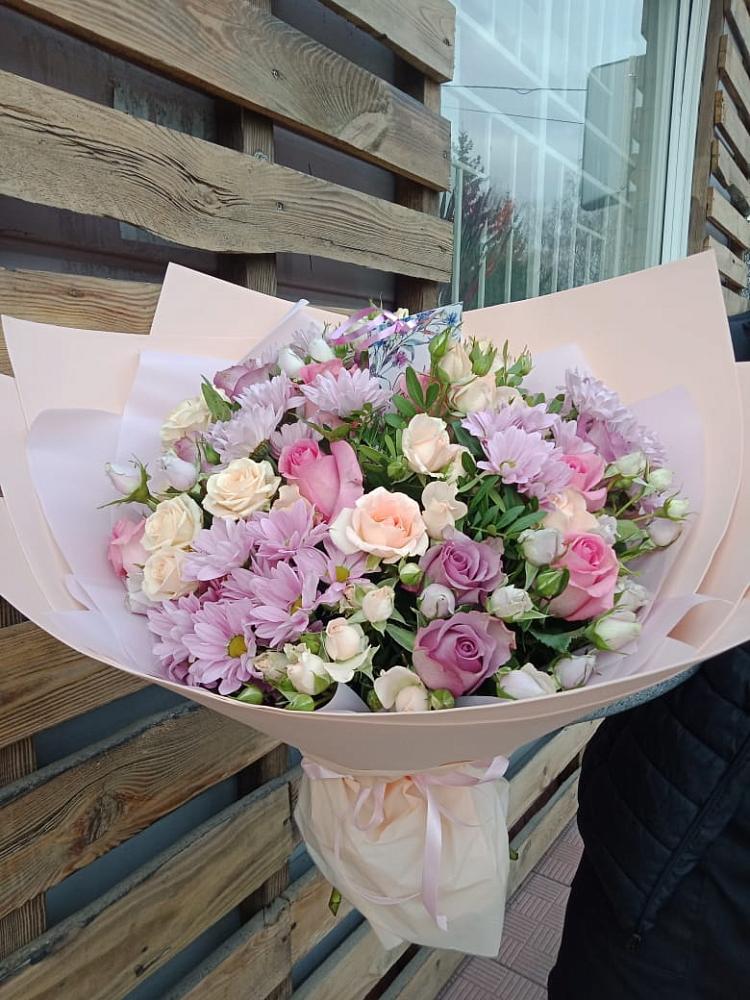 Букет цветов из: Розы и Хризантемы в Правокумском