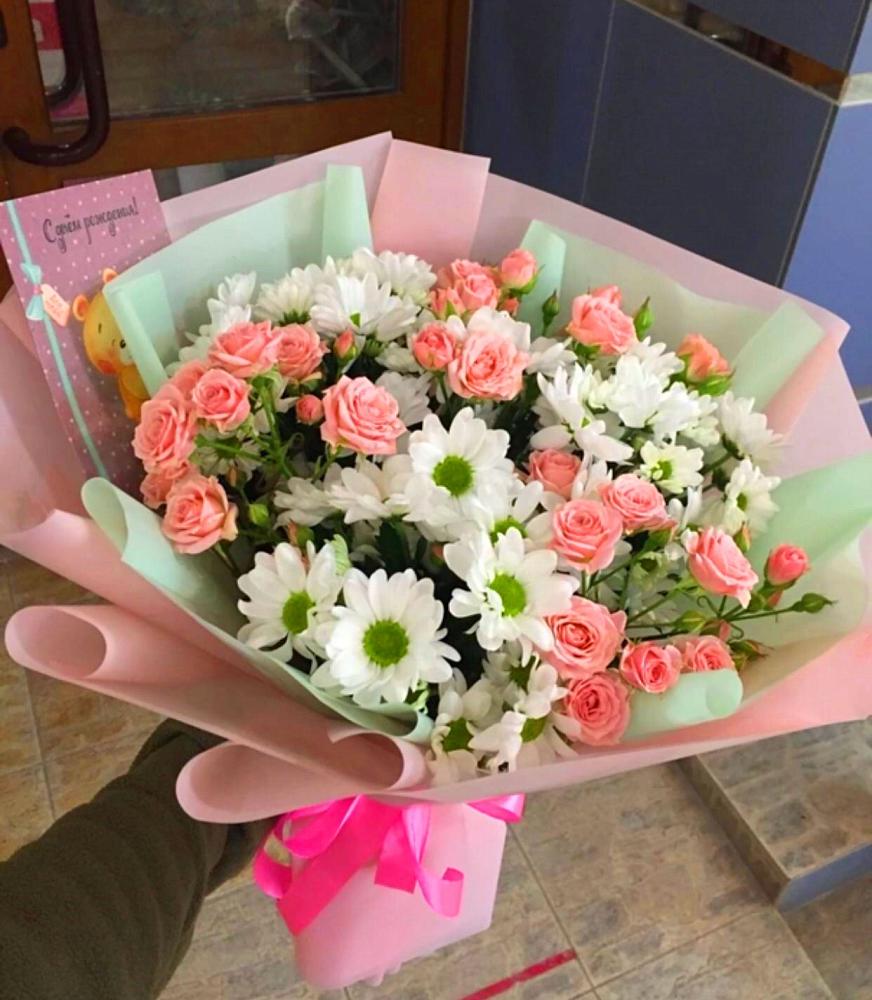 Букет цветов из: Розы и Хризантемы в Правокумском