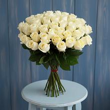 Букет 51 Белая роза Эдлесс Лав #REPLACE_PRED# Правокумском