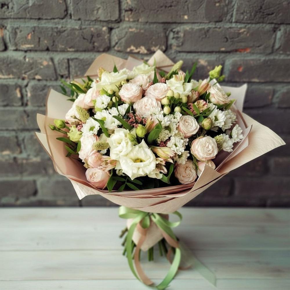 Букет цветов из: Альстромерии, Розы и Хризантемы в Правокумском