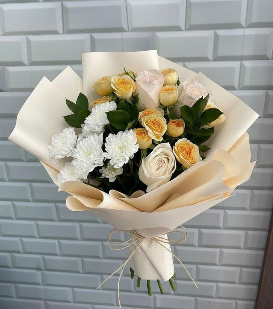 Букет цветов из: Розы и Хризантемы в Правокумском
