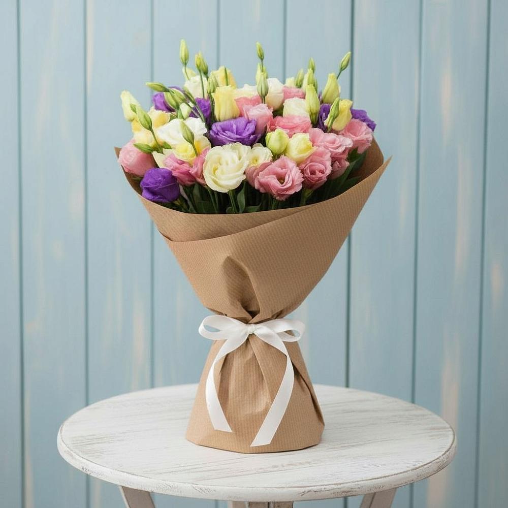 Букет цветов из: Лизиантусы в Правокумском