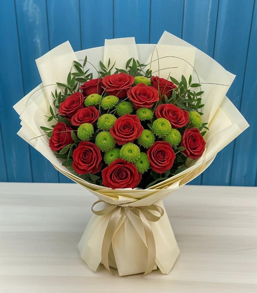 Букет цветов из: Розы и Хризантемы в Правокумском