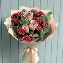 Букет цветов из:  Гвоздики и Розы в Правокумском