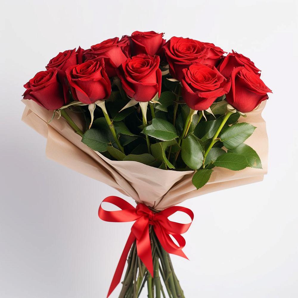 Букет 11 Красных роз Эдлесс Лав в Правокумском