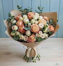 Букет цветов из:  Альстромерии и Розы в Правокумском