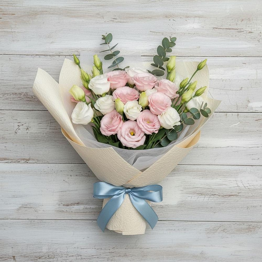 Букет цветов из: Лизиантусы в Правокумском